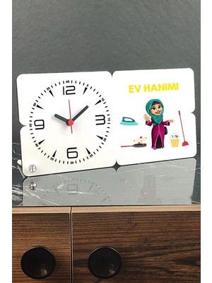 St. Morritz Ev Hanımı Ahşap Masa Saati