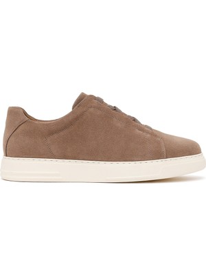 Derimod Erkek Bej Bağcıklı Süet Deri Sneaker WM680056DS