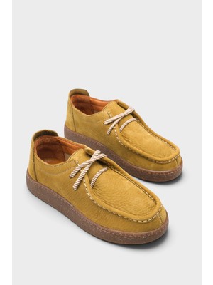 Capone Outfitters Miranda Hakiki Nubuk Deri Konfor Kadın Loafer Ayakkabı