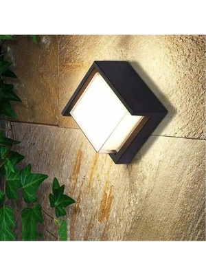 St. Morritz Ekim Aydınlatma 6 Watt 3000K Ledli Dış Mekan,balkon,bahçe,duvar,teras,kamelya Apliği, LED Armatür
