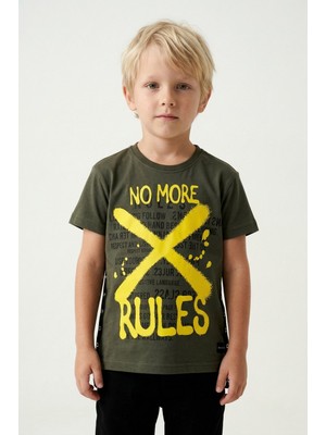 Doctor Junior Haki Erkek Çocuk Baskılı T-Shirt