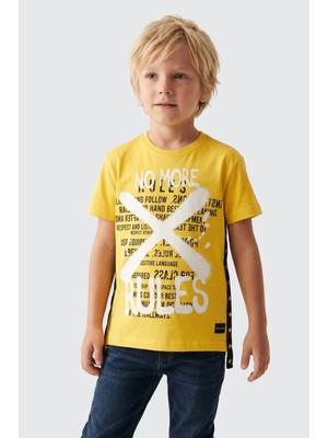 Doctor Junior Sarı Erkek Çocuk Baskılı T-Shirt