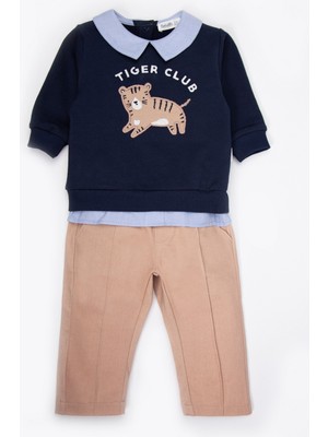Bebetto Iki Ip Sweat 2li Takım (Lıttle Cubs) Kahverengi