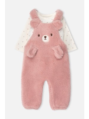 Bebetto Velsoft Salopet 2li Takım (Teddy/26) Pembe