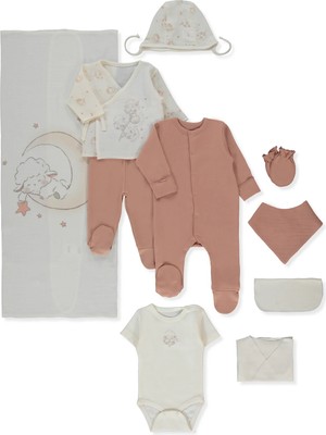 Bebetto Müslin Zıbın Set 10LU (Pıllowy) Kiremit