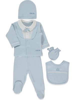 Bebetto Interlok Zıbın Set 5li (Lıttle Boss) Mavi