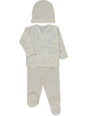 Bebetto Ribana Zıbın Set 3lü (Happy Anımal) Bej