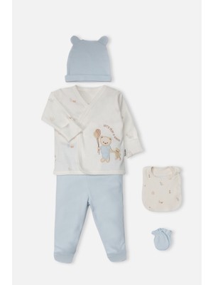Bebetto Interlok Zıbın Set 5li (My Fırst Playmate) Mavi