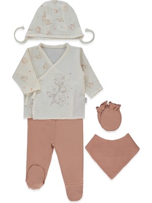 Bebetto Müslin Zıbın Set 5li (Pıllowy) Kiremit