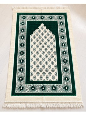 Bilenler Yıldızlı Mihrap Kadife Seccade 70X115 cm Hediyelik Çeyizlik Seccade