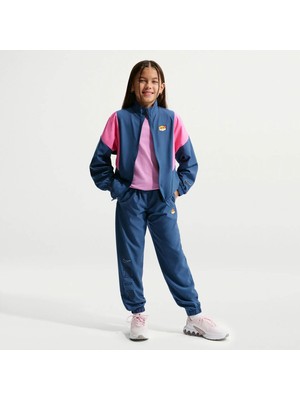 Nike Çocuk Unisex Lacivert Pembe Kylian Mbappé Woven Full-Zip Futbol Eşofman Takımı | IQ4039-461