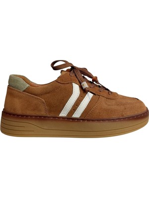 Kuum K35-4321 Kadın Hakiki Süet Deri Premium Sneaker Ayakkabı