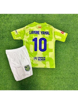 Bps F.c Barcelona 2026 Lamine Yamal Özel Konsept Çocuk Forması (Green)