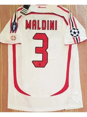 Bps A.c M.i.l.a.n 2007 Şampiyonlar Ligi Finali Paolo Maldini Nostalji Forması (White)