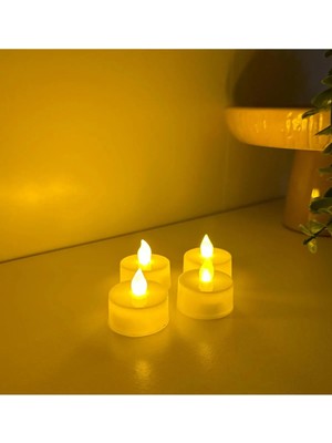 St. Morritz LED Mumluk 4 Adet Pilli
