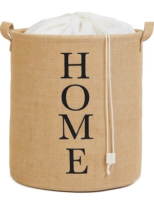 Ocean Home Textile Home Jüt Çamaşır Sepeti 36 x 40 cm