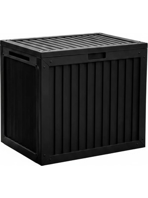 Porsima 161001-010 130LT Kilitli Organizer Kapaklı Bahçe Balkon Kiler Sandığı Çok Amaçlı Dep