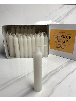 Sna 40 Adet Bakkal Mumu 10 cm Fitilli