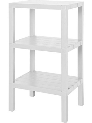 Deconox 3 Katlı Köşe Rafı / Banyo, Mutfak ve Kiler Için Yer Tasarruflu Organizer / Çok Amaçl