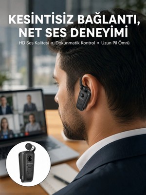 Genel Tedarik Mikrofonlu Makaralı Bluetooth Kulakiçi Kulaklık Android ve Ios Uyumlu Yeni Nesil