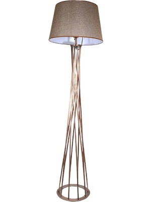 St. Morritz S Bronz Eskitme Boyalı Lambader Köşe Lambası