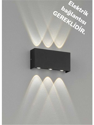 St. Morritz Elektrikle Çalışır, 12 Watt 3000 Kelvin Ledli, Iç ve Dış Mekan Aplik, Yüksek Işık Güçlü LED Aplik