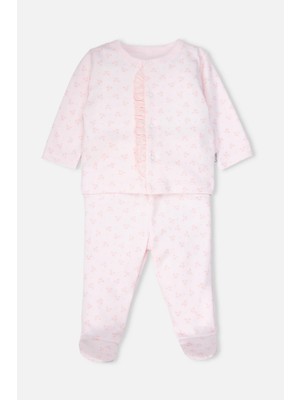 Bebetto Interlok Patikli Pijama Takımı 2li (Cute Gırl) Pembe