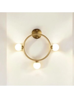 St. Morritz Gold Çember Modern Aplik