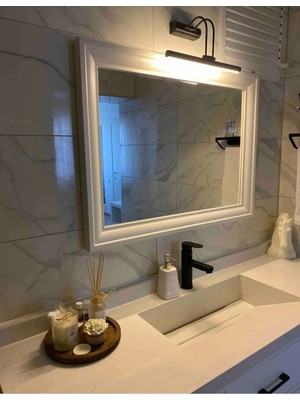 St. Morritz Siyah Kasa Gün Işığı Banyo Duvar Ayna Tablo Aydınlatması Flüt Aplik Kuğu Aplik Ledli Aplik 6W