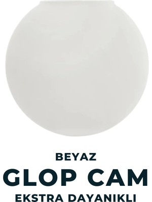 St. Morritz Aydınlatma 15 Lik Opal Glop Cam - Yatak Odası - Salon - Mutfak - Hol