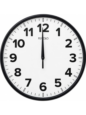 Exonix Sessiz Duvar Saati Fosforlu Akrep Yelkovan Modern Dekoratif Analog Saat