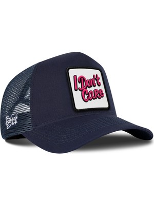 BlackBörk I Don t Care Logolu Lacivert Trucker Şapka