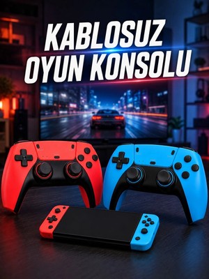 Genel Tedarik Kablosuz Oyun Konsolu HDMI Çıkışlı Çift Kontrolcülü Retro Oyun Seti