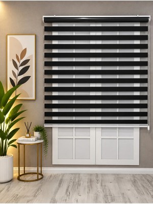 Perde Konağı Bambu Siyah Zebra Perde | Modern ve Güçlü Stil | Özel Ölçü