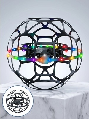 Genel Tedarik El Sensörlü Uçan Top Drone Çocuklar Için LED Işıklı Eğlence Oyuncağı