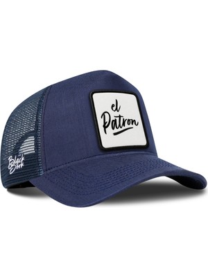 BlackBörk El Patron Logolu Cordura Lacivert Trucker Şapka