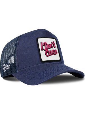 BlackBörk I Don t Care Logolu Cordura Lacivert Trucker Şapka
