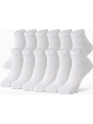 Çoraplar Burada Erkek Bambu Patik Çorap 12'li | Nefes Alan Nem Emici Yumuşak, Siyah Beyaz Gri Günlük Spor