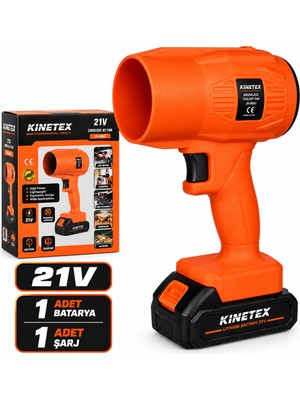 Sepetopia Fön Model Şarjlı Hava Üfleyici Fan Körük 21V - 220-240V Toz-Kar-Mangal Üfle - Pet Kurut Üfle