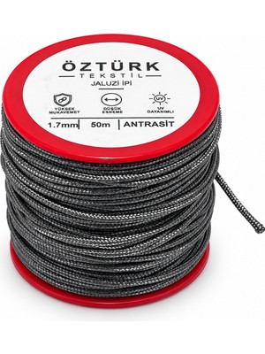 Öztürk Tekstil ip 1.7 mm Jaluzi Stor Perde ve Plise Ipi 50 Metre Polyester
