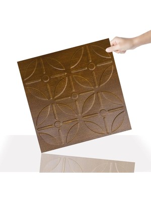 3 Boyutlu Duvar Paneli Kabartmalı Geometrik Yuvarlak Desenli Pvc 41X41 Cm/ 6 Adet /1 M²