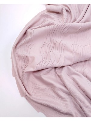 Kumaş Parça Küllü Pembe Pliseli Esnek Yumuşak Dökümlü Jarse Kumaş Elbiselik & Bluzluk 150X130CM
