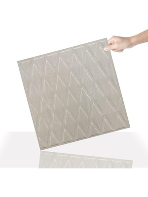 3 Boyutlu Duvar Paneli Kabartmalı Baklava Desenli Pvc 41X41 Cm/ 6 Adet /1 M²