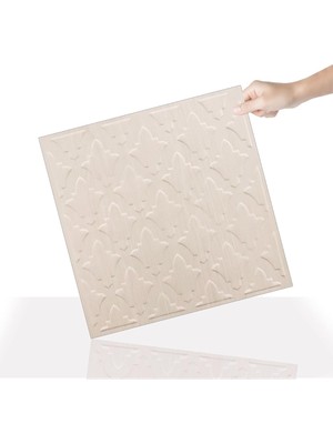 3 Boyutlu Duvar Paneli Kabartmalı Salon Desenli Pvc 41X41 Cm/ 6 Adet /1 M²