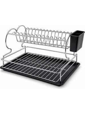 Store Krom - Metal 2 Katlı Tabaklık - Bulaşıklık