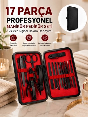 Genel Tedarik El, Ayak ve Yüz Bakımı Için 17 Parça Profesyonel Bakım Ekipmanı