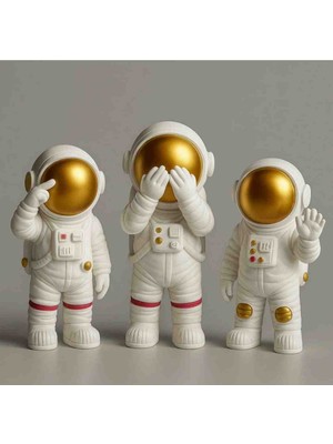 Markerartzi 3'lü Astronot Set 3D