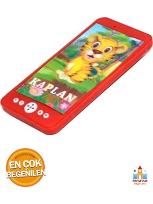 St. Morritz Kırmızı Renkli 3D Işıklı Oyuncak Telefon - Şık ve Koruyucu