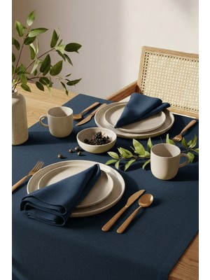 Dokuar Kadife Dokulu 40X40 Premium Düz Polyester 6’lı Dertsiz Kumaş Amerikan Servis Peçete