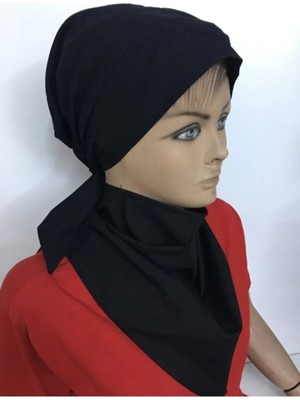 St. Morritz Siyah Temizlik ve Mutfak Şapkası Iş Bone Aşçı Kep Bandana